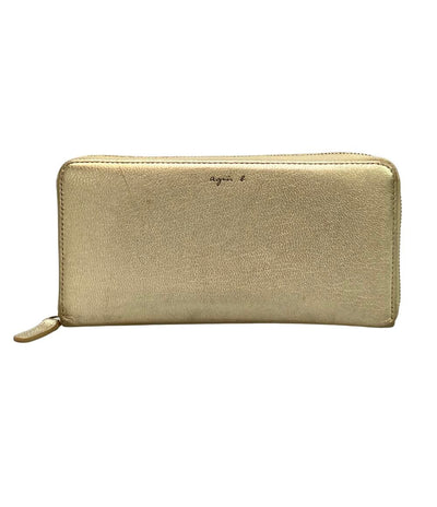 agnes b. ラウンドファスナー長財布 レディース アニエスベー