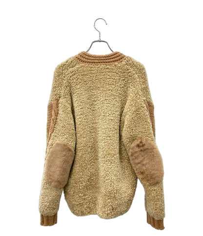 Drawer エルボーパッチニットカーディガン レディース ドゥロワー