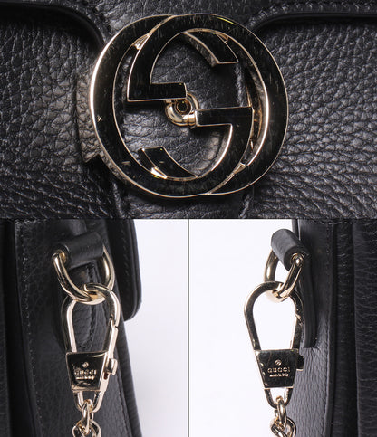 GUCCI チェーンショルダーバッグ 肩掛け 斜め掛け インターロッキングG 607720 527066 レディース グッチ