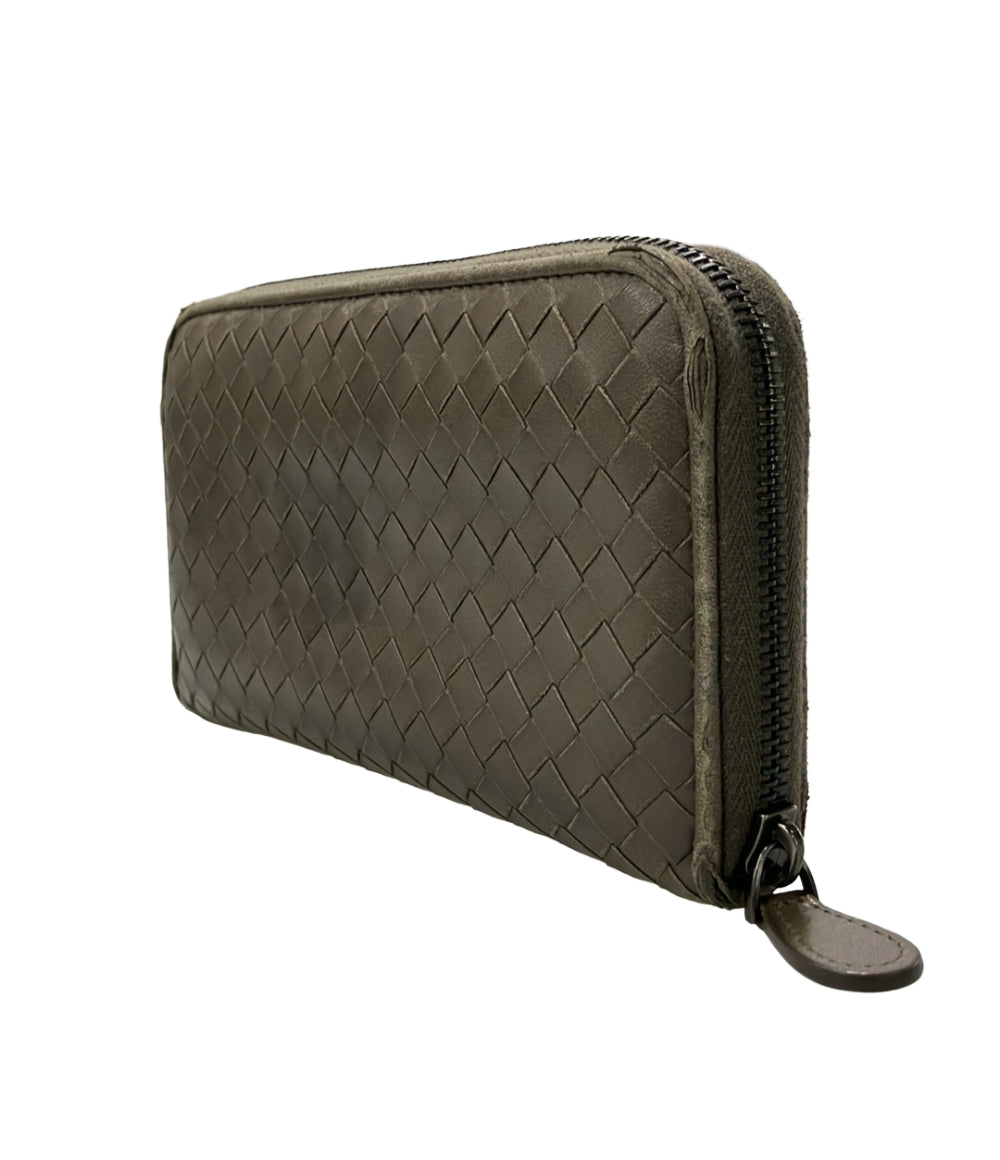 BOTTEGA VENETA ラウンドファスナー長財布 レザー イントレチャート ユニセックス ボッテガ・ヴェネタ