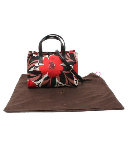 美品 ケイトスペード 2WAY ハンドバッグ ショルダーバッグ 斜め掛け 花柄 レディース Kate Spade