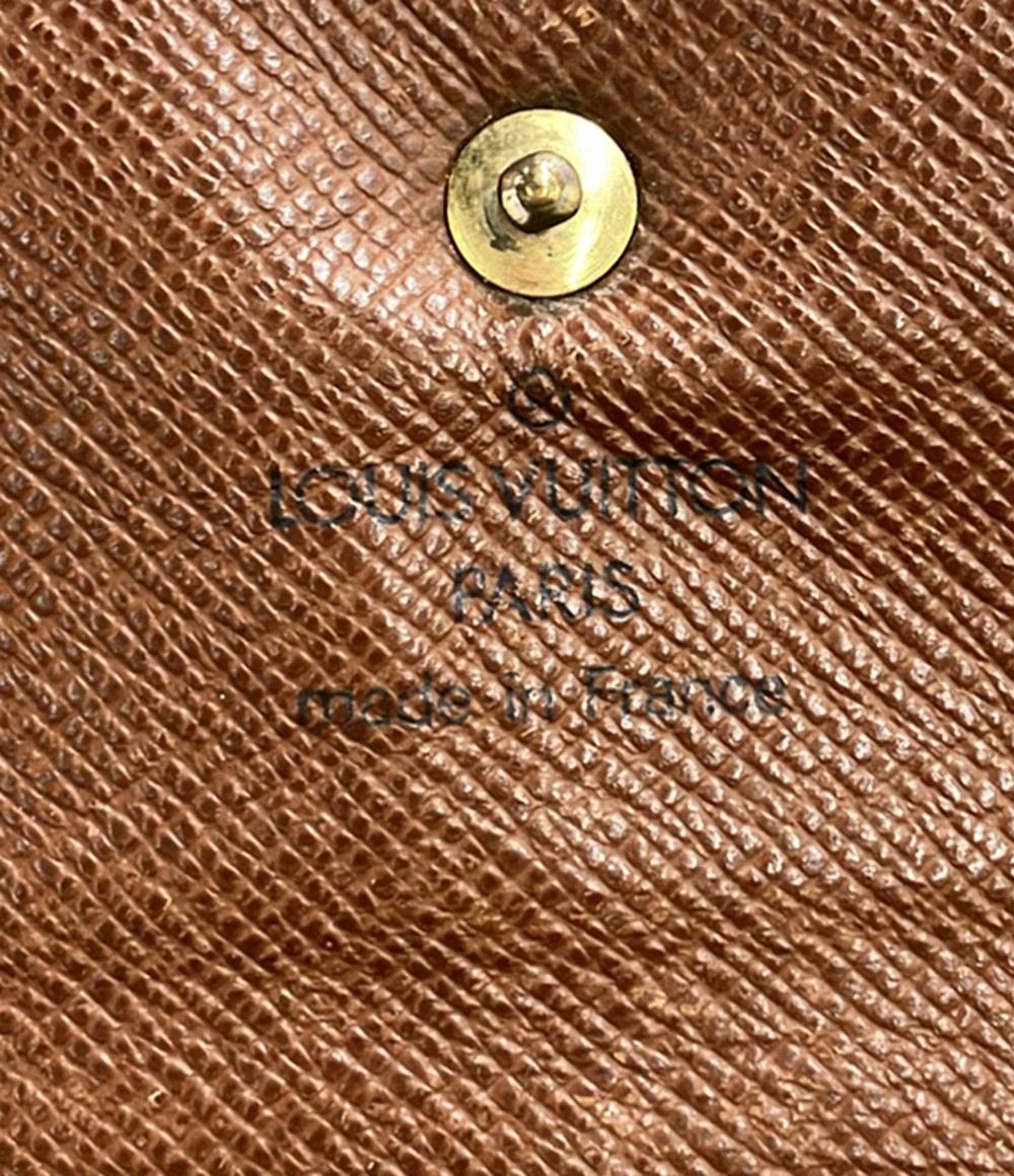 訳あり LOUIS VUITTON 三つ折り長財布 モノグラム M61217 ユニセックス ルイ・ヴィトン