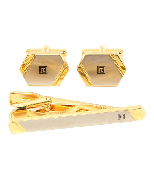 ピエール・バルマン タイバー タイピン カフス 2点セット メンズ PIERRE BALMAIN