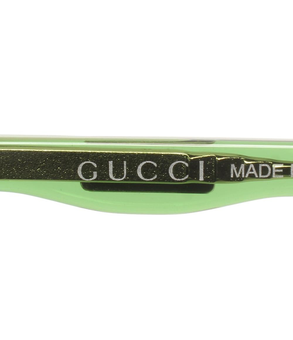 美品 GUCCI サングラス アイウェア 57□16 グリーン GG0261 レディース グッチ