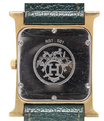 HERMES 腕時計 Hウォッチ ラムサス クオーツ ホワイト RS1.501 レディース エルメス