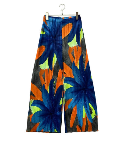 美品 PLEATS PLEASE プリーツワイドパンツ 2025 CARNIVAL PP53JF715 レディース SIZE 4 (XL) プリーツプリーズ