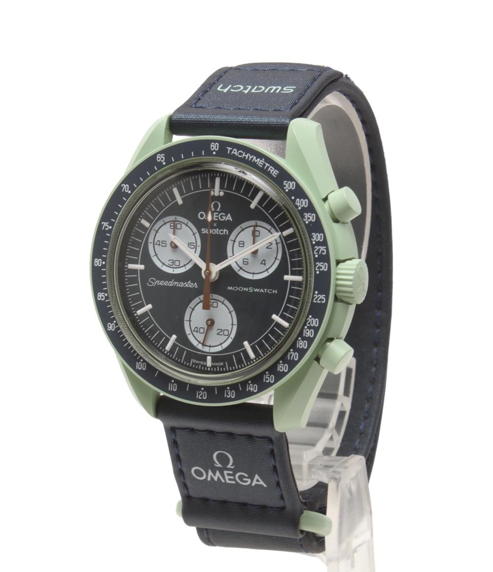 美品 オメガ×スウォッチ 腕時計 MOON クオーツ ユニセックス OMEGA×SWATCH