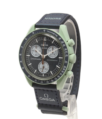 美品 オメガ×スウォッチ 腕時計 MOON クオーツ ユニセックス OMEGA×SWATCH