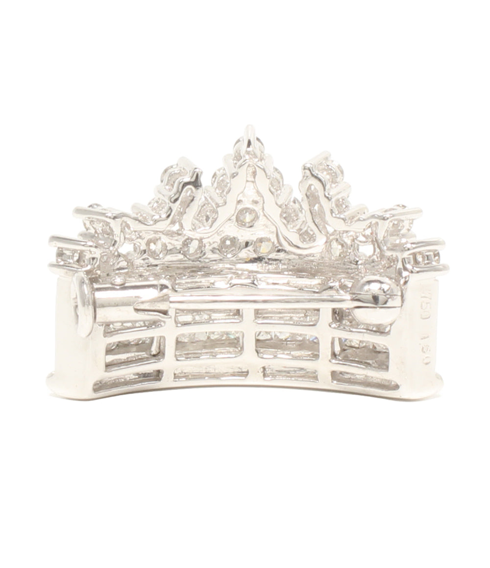 ブローチ K18 ダイヤ1.50ct レディース
