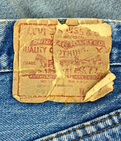 Levi's ダメージデニムパンツ ボタンフライ メンズ SIZE 29 (S) リーバイス