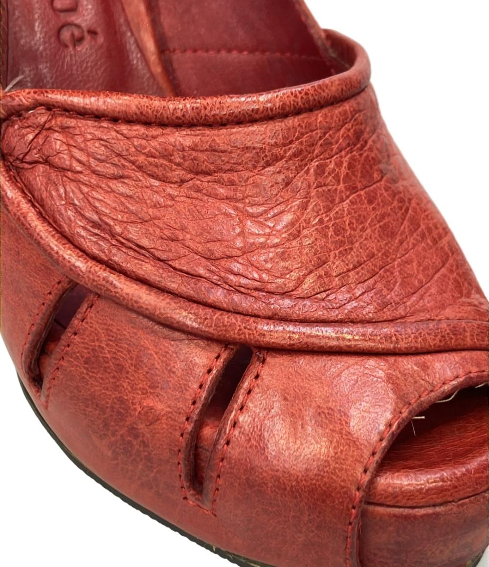 クロエ オープントゥサンダル  チャンキーヒール レディース SIZE 36 1/2 (M) Chloe