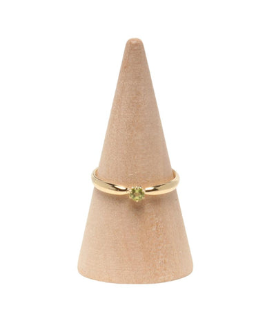 美品 シャリテ リング 指輪 K18 ペリドット レディース CHARITE