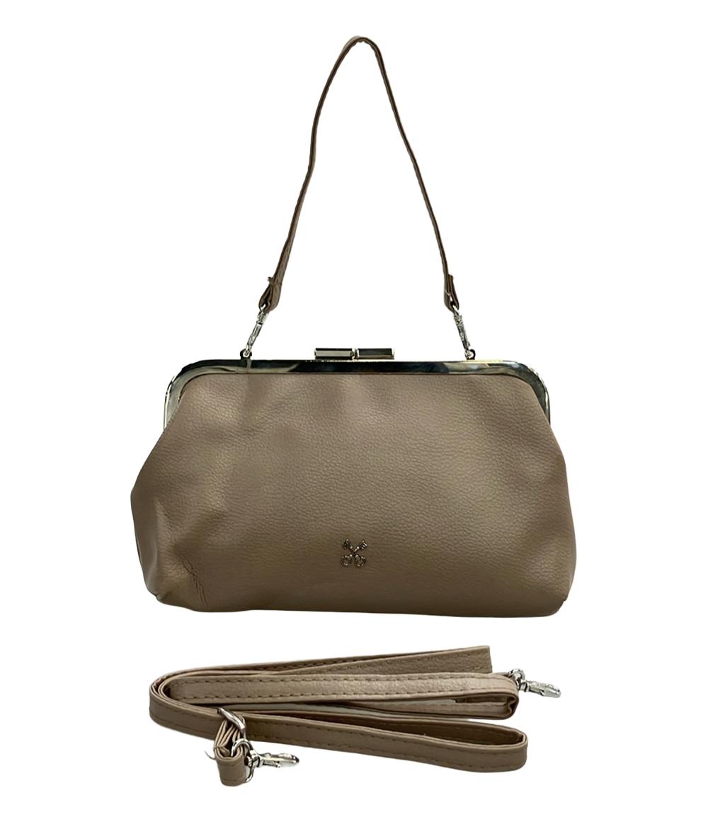 SAZABY ハンドバッグ ショルダーバッグ クラッチバッグ 3WAY 斜め掛け がま口 サザビー