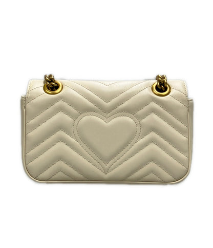 GUCCI チェーンショルダーバッグ 斜め掛け 肩掛け GGマーモント 446744 213317 レディース グッチ