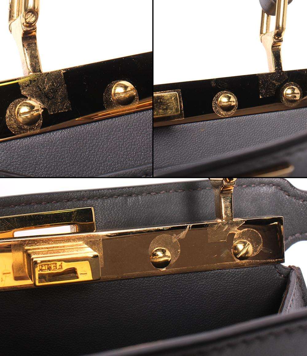 美品 FENDI 2wayハンドバッグ ショルダーバッグ 斜め掛け アイシーユー プチ レディース フェンディ
