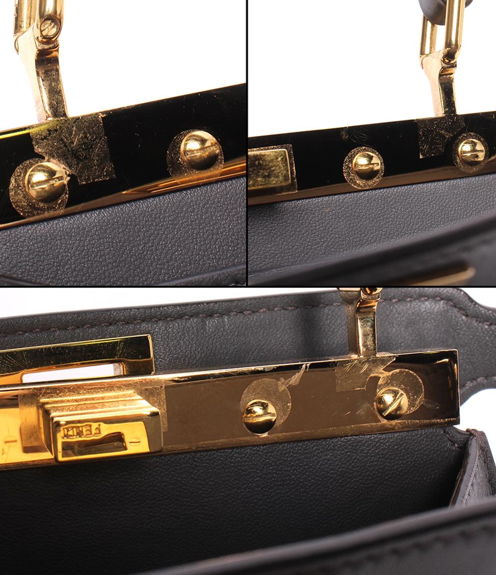 美品 FENDI 2wayハンドバッグ ショルダーバッグ 斜め掛け アイシーユー プチ レディース フェンディ