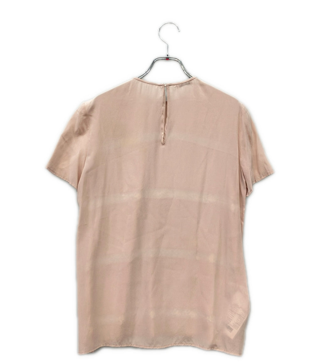 MIU MIU 猫　ブラウス 40 ミュウミュウ　シルク Miu Miu 半袖 ブラウス シルク レディース SIZE 40 (S) ミュウ ミュウ