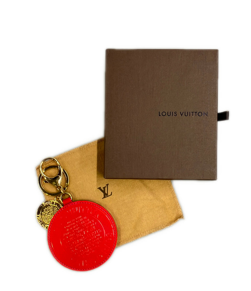 LOUIS VUITTON バッグチャーム ポルト クレ ロン T&B M93605 ヴェルニ