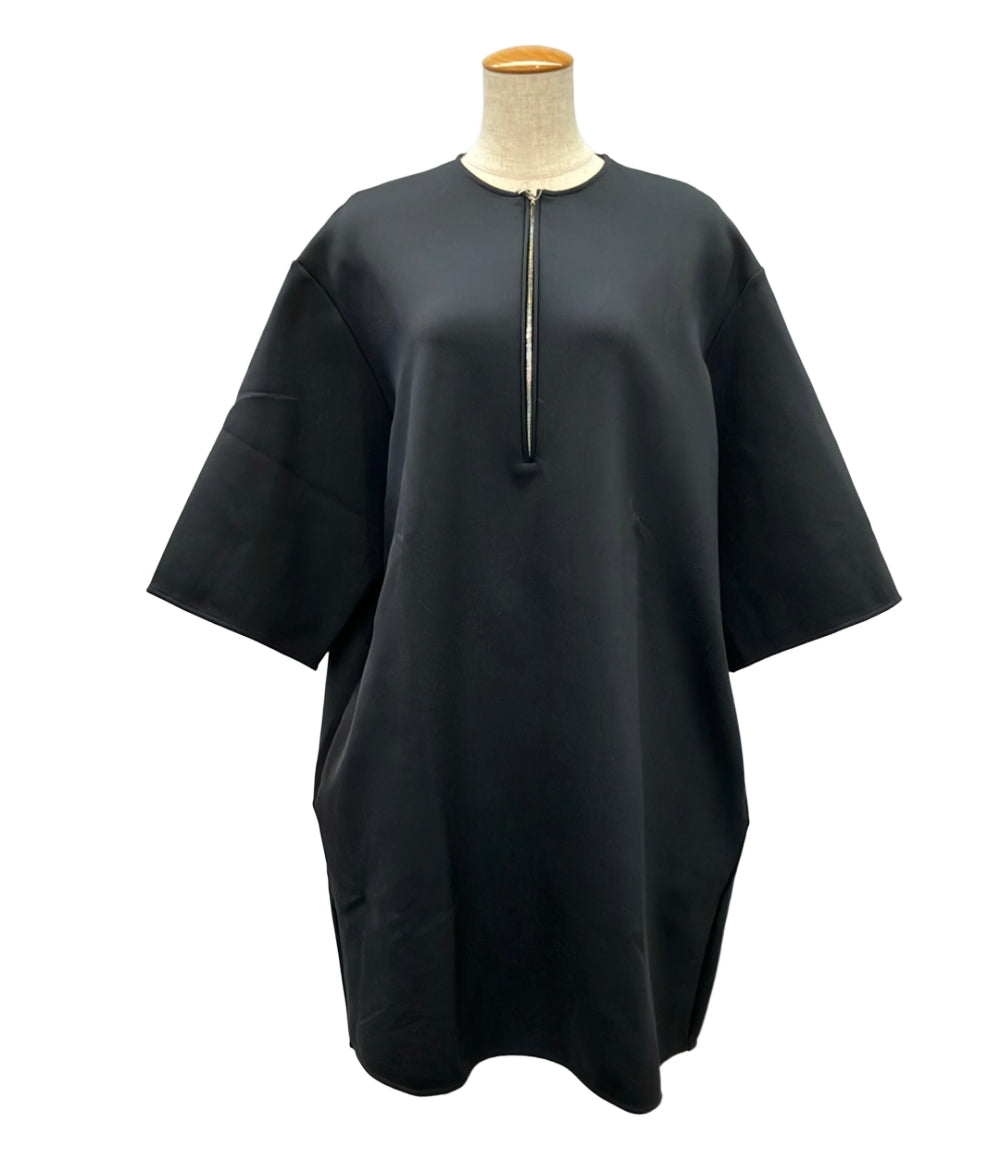 美品 THE ROW ジップアップ半袖ワンピース 4695-k106 レディース SIZE XS ザロウ