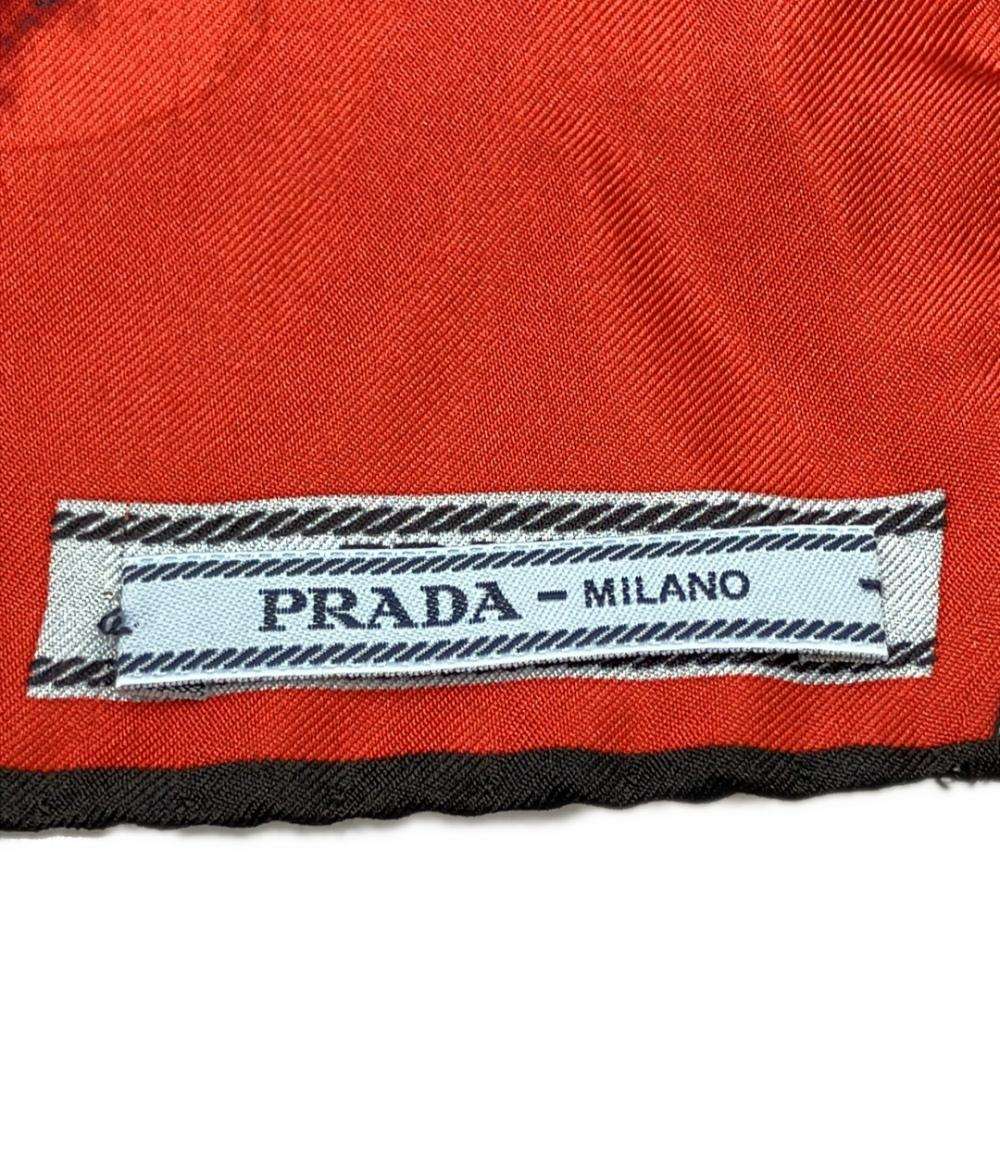 PRADA スカーフ シルク100% 花柄 1FF001 レディース プラダ