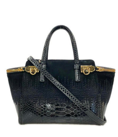 サルヴァトーレフェラガモ 2WAY ハンドバッグ ショルダーバッグ 斜め掛け ガンチーニ レディース Salvatore Ferragamo