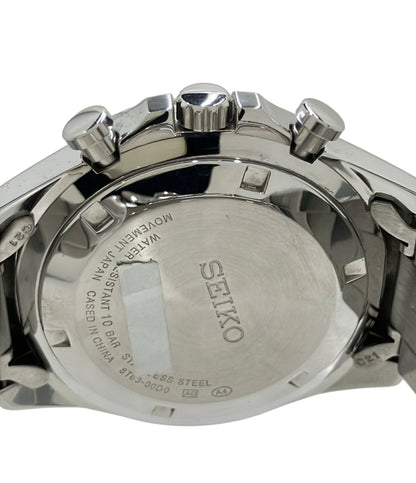SEIKO 腕時計 クオーツ ネイビー 8T63-00D0 メンズ セイコー