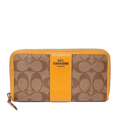 COACH ラウンドファスナー長財布 シグネチャー F54630 レディース コーチ