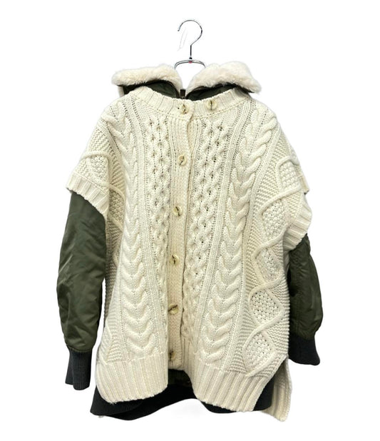 GRACE Class ニットコンビミリタリージャケット 2way レディース SIZE 36 グレースクラス