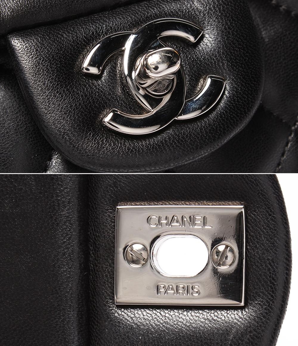 シャネル チェーンショルダーバッグ シングルフラップ シングルチェーン シルバー金具 ラムスキン マトラッセ A35731 レディース CHANEL