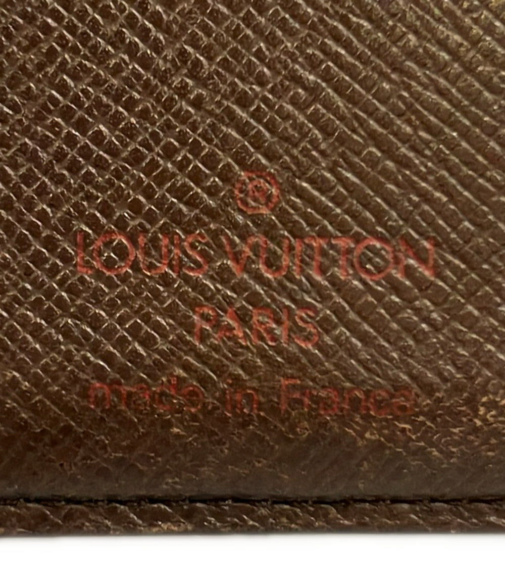 LOUIS VUITTON 二つ折り財布 ポルトフォイユ ヴィエノワ ダミエ エベヌ N61674 レディース メンズ ルイ・ヴィトン