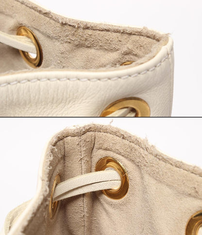 ジェイアンドエムデヴィッドソン 巾着ショルダーバッグ フリンジ  肩掛け レディース J&M Davidson