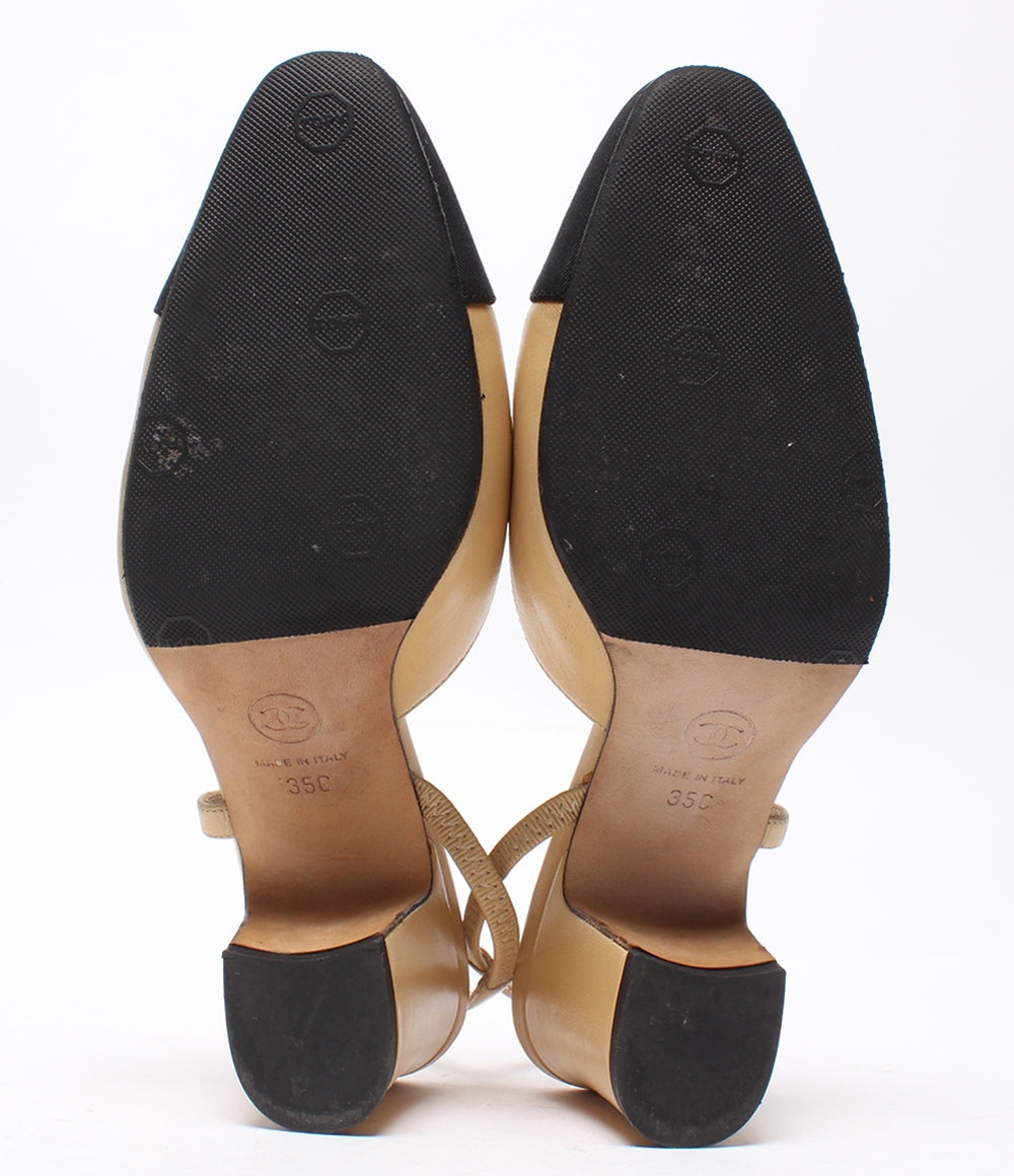 CHANEL パンプス スリングバック シューズ バックストラップ レディース SIZE 35C シャネル