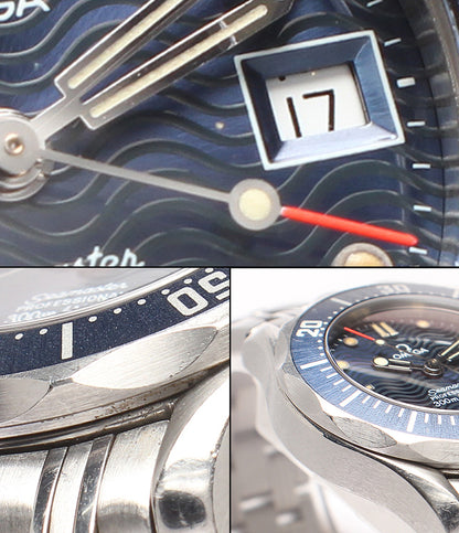 OMEGA 腕時計 シーマスター300M クオーツ ネイビー レディース オメガ