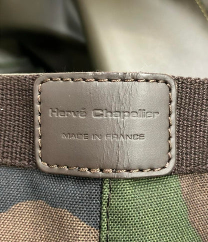 美品 Herve Chapelier トートバッグ スクエア カモフラージュ 704W レディース エルベ・シャプリエ