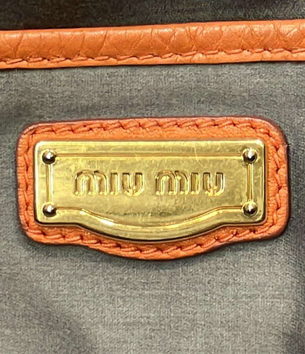Miu Miu 2way トートバッグ ショルダーバッグ 斜め掛け レディース ミュウ ミュウ