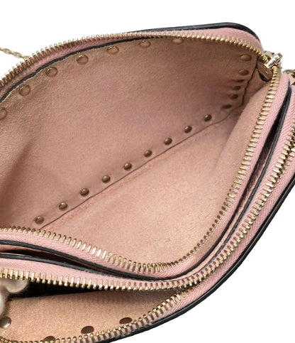 Valentino Garavani ショルダーバッグ 斜め掛け ロックスタッズ チェーン レディース ヴァレンティノ・ガラヴァーニ
