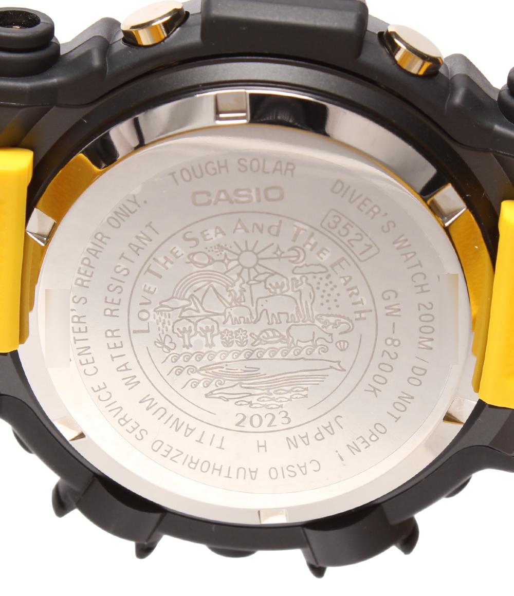 美品 CASIO 腕時計 FROGMAN イルクジ 電波ソーラー アイサーチ・ジャパン コラボレーション ソーラー GW-8200K-9JR メンズ カシオ