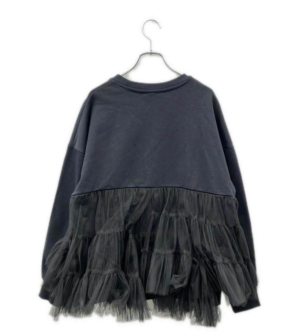 VIVIANO 長袖 チュールリイヤード スウェット レディース SIZE F (M) ヴィヴィアーノ