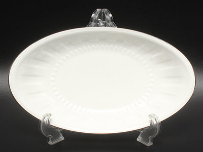 美品 WEDGWOOD ピクルスディッシュ オーバル 皿 22cm コロシアム プラチナ ウエッジウッド