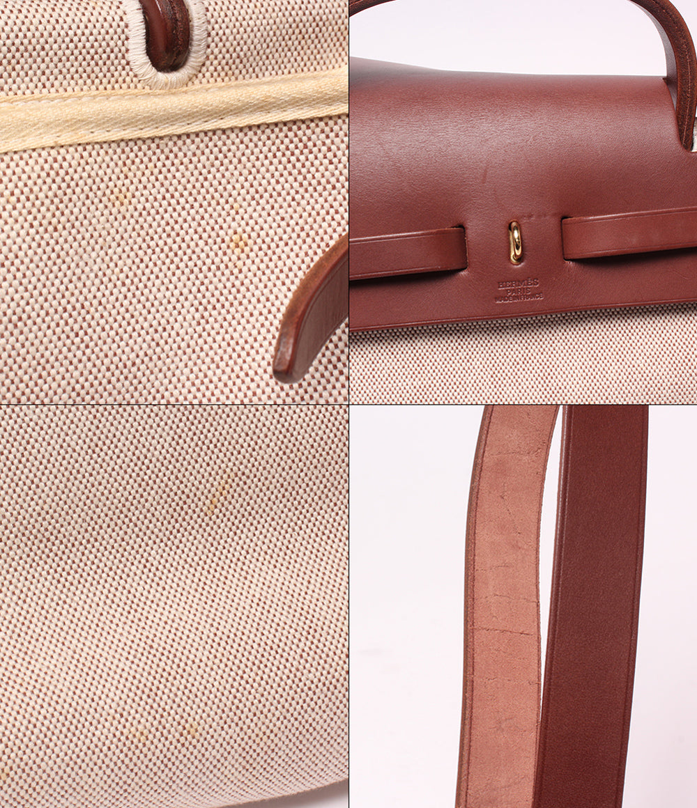 HERMES 2WAY ハンドバッグ ショルダーバッグ 肩掛け ゴールド金具 □E刻印 エールバッグ PM レディース エルメス