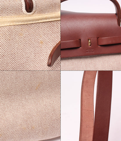 HERMES 2WAY ハンドバッグ ショルダーバッグ 肩掛け ゴールド金具 □E刻印 エールバッグ PM レディース エルメス