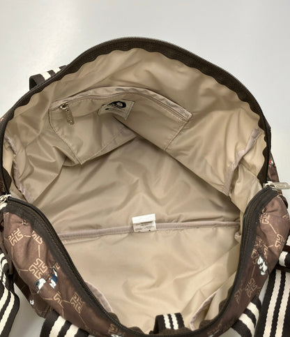 美品 LeSportsac SNOOPY ボストンバッグ トートバッグ ショルダーバッグ 2WAY 斜め掛け レディース レスポートサック スヌーピー