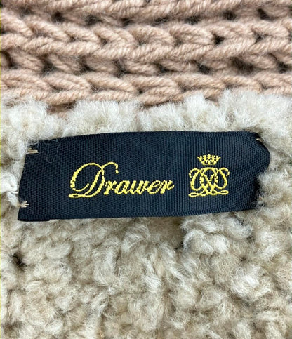 Drawer エルボーパッチニットカーディガン レディース ドゥロワー
