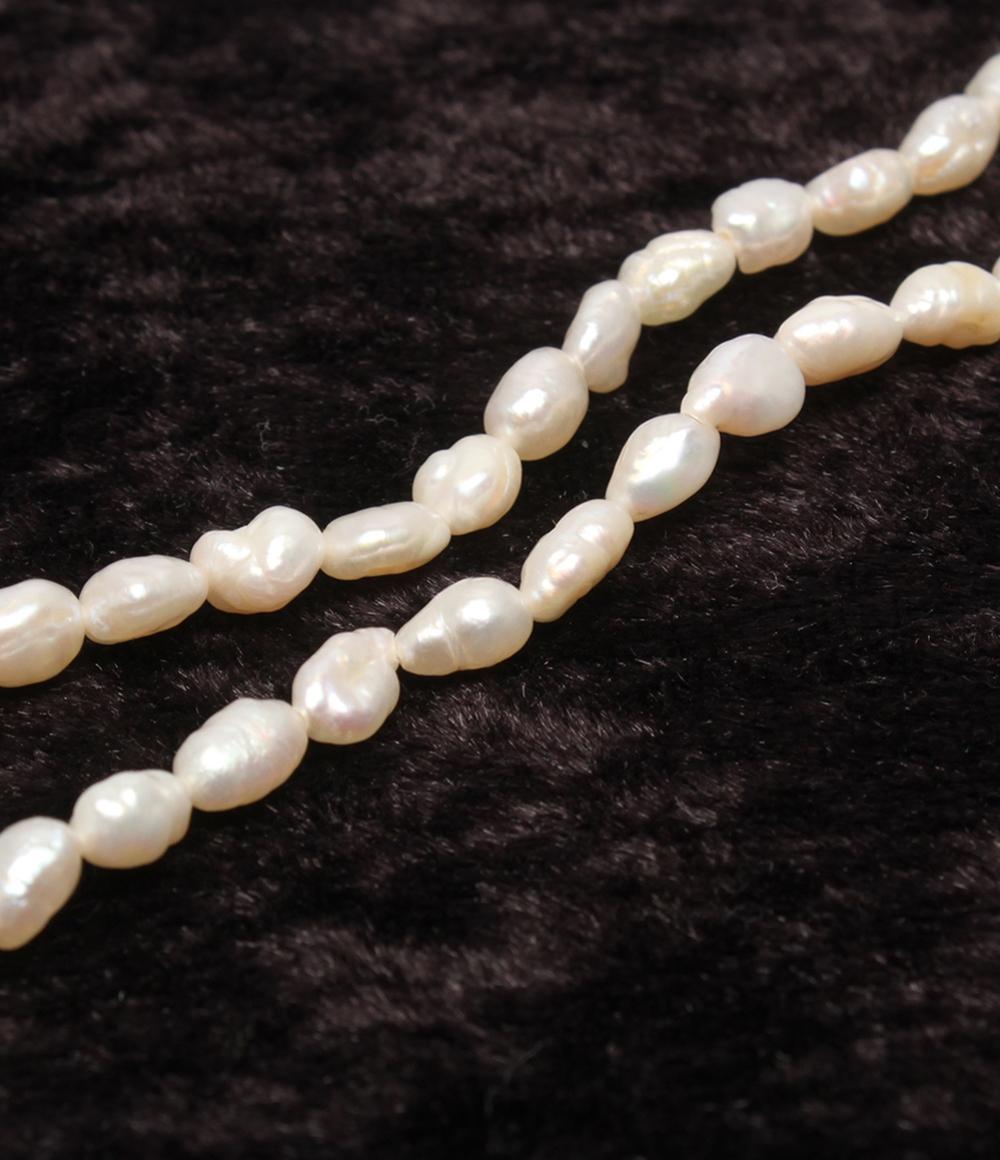 ロングネックレス SV 淡水パール レディース