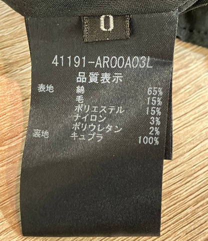 ADEAM ノースリーブワンピース モノトーン ツイード 裾フレア 41191-AROOA03L レディース SIZE 0 (XS) アディアム