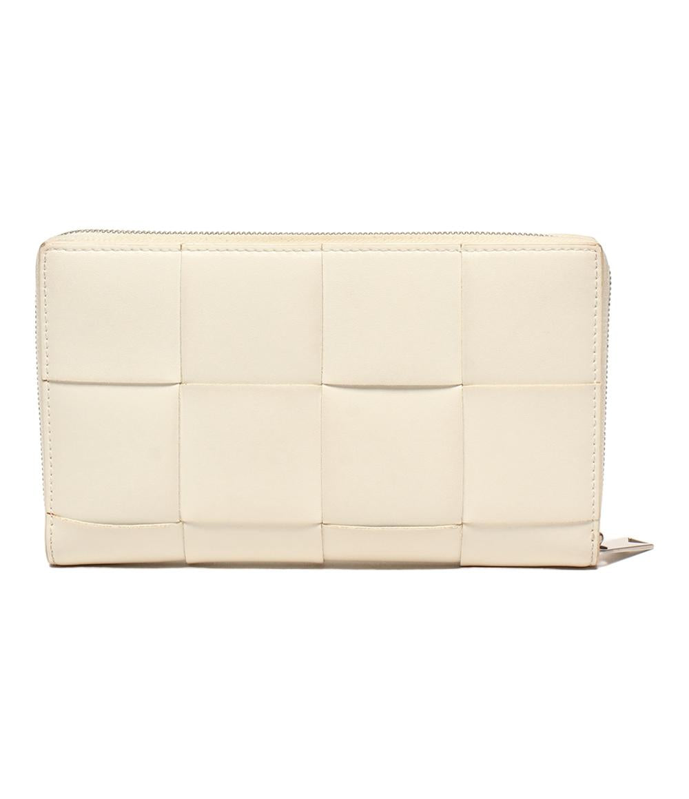 ボッテガ・ヴェネタ ラウンドファスナー長財布 カセット レディース BOTTEGA VENETA
