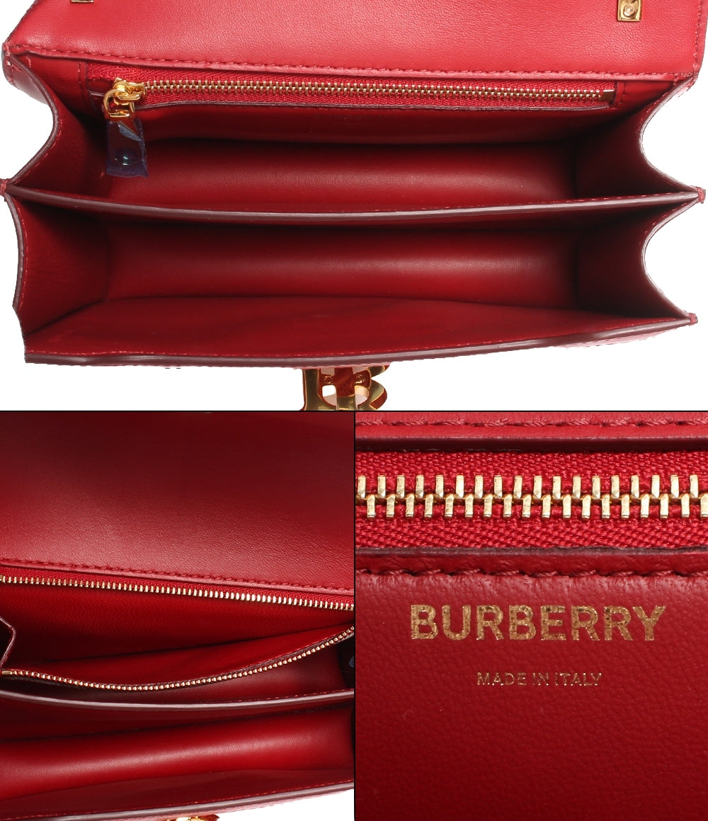 バーバリー チェーンレザーショルダーバッグ ゴールド金具 レディース BURBERRY