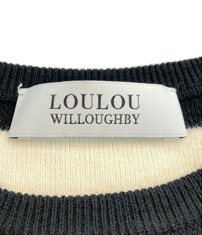 ルルウィルビー 長袖ニット ボーダー柄 212120-16-290-98-020 レディース SIZE 2 (M) LOULOU WILLOUGHBY