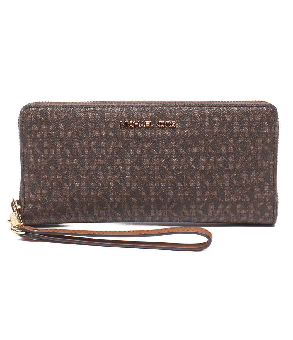 美品 MICHAEL KORS ラウンドファスナー長財布 レディース マイケルコース