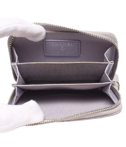 CHANEL コインケース シルバー金具 マトラッセ キャビアスキン 31番台 ココマーク レディース シャネル